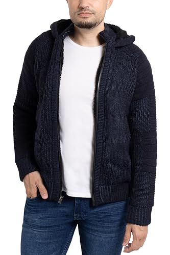 X RAY Mens Zip Up Cardigan Sweater for Men, Full Zip Slim Fit Knit Jacket for Spring (Big and Tall),