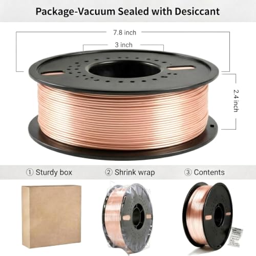 Image of Silk PLA 3D Printing Filament 1.75mm Filajoy3D 3D Printing Filament 1KG, Dimensional Accuracy ±0.03mm, Compatible with Most FDM 3D Printers, Pink