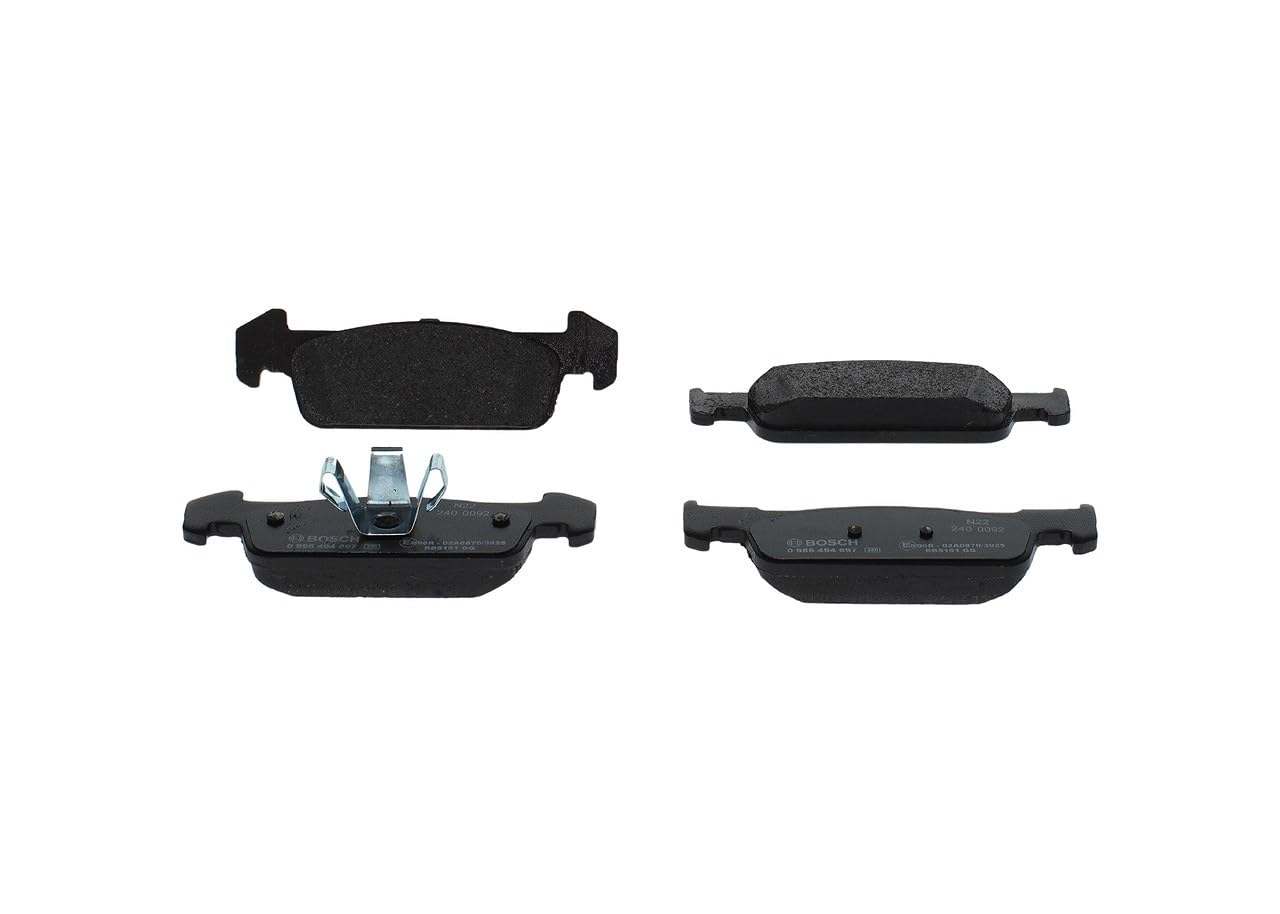 Bosch BP1692 - Brake Pads Car Front Axle - Bosch Quality - Reduced Noise and Dust - ECE-R90 Certified - Copper-Free - 1 Set of 4 Pads