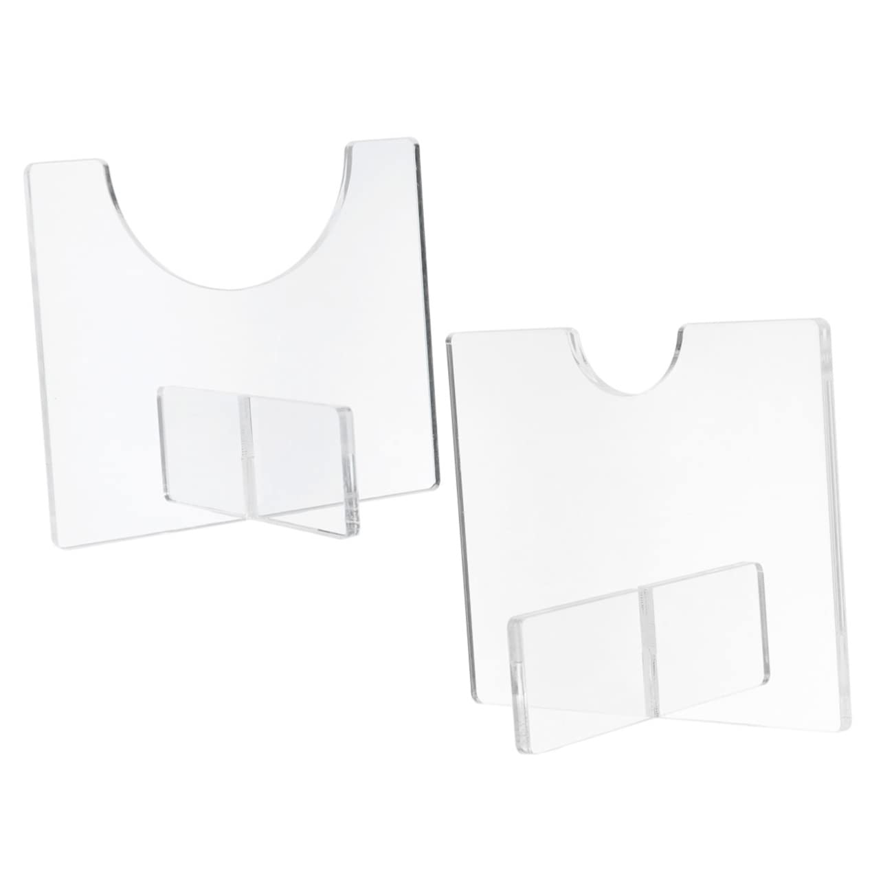 POPETPOP Sturdy Acrylic Baseball Bat Rack Display Holder for Boys and Girls Adults Bats Space-saving Desktop Stand for Collectors