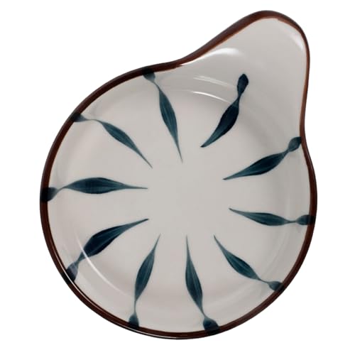 HOLIDYOYO Flavor Dish Ceramic Sauce Plate Handle Easy Cleaning Suitable for Ketchup Condiments Banquets Home Baby Shower Parties