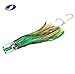 OCEAN CAT Set of 10 Pcs Offshore Big Game Trolling Lure for Marlin Tuna Mahi Dolphin Durado Wahoo Trolling Lures Free Mesh Bag (Mixed - Crystal Head - 10pcs)