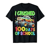 I Crushed 100 Days of School Truck 100th Day of School Boys T-Shirt