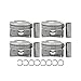 Zieichy 4Pcs Connecting Rods W/Pistons & Rings Set For BMW MINI Cooper S JCW R55 R56 R57 R58 R59 N14B16A N14B16C 1.6 Turbo，Replace 11257576973 1124762125