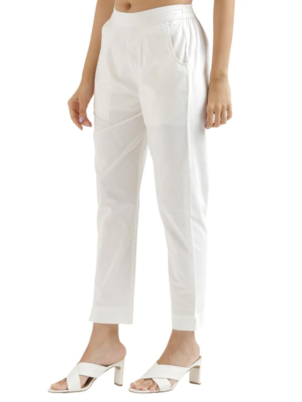 Image of SAADAA Women's Cotton Kurta Pant Set - | Soft, Breathable Fabric | Comfortable Daily Ethnic Wear