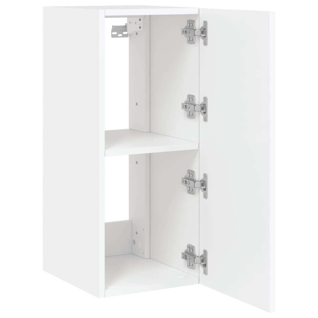 Mobile TV a Parete con Luci LED Bianco 30,5x35x70 cm,Mobili TV,Mobile TV Parete,Mobile TV soggiorno-837232