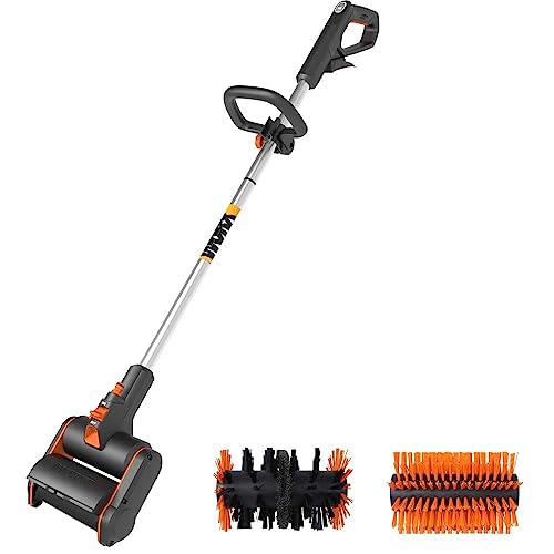 Worx WG441E.9 20V Accu Multifunctionele Borstel voor Steen, Hout, Onkruid, Voegen, Met 4 Wisselborstels