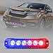 Raryloy LED Emergency Strobe Flashing Grille Strobe Lights for Trucks 6LED Surface Mount Strobe Warning Emergency Flashing Red&Blue Light For Car Truck Van Off Road Vehicle ATV SUV