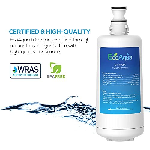 Filtre EcoAqua EWF-8005A élimine goût chlore compatible Instanta CPF210 CPF4100 - 5