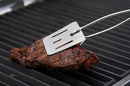 Grillpro 40730 2 In 1 Chrome Plated Turner/Tong, Silver #TOP5