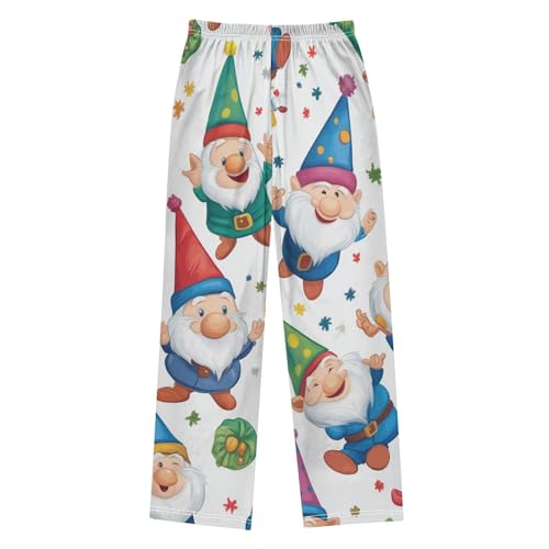 Birthday Gnomes Boys Long Pants Soft Trousers Elastic Waist Kids Lounge Bottoms with Pockets S-XL2