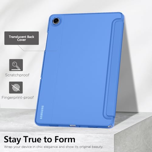 Image of MoKo for Samsung Galaxy Tab A11 Plus / A11+ Case 11 Inch 2026, Galaxy Tab A9 Plus / A9+ Case 11 Inch 2024, Slim Stand Hard PC Translucent Back Shell Smart Cover, Auto Wake /Sleep, Periwinkle