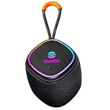 【ポケットサイズ・多種類再生!】 スピーカー Bluetooth 小型 ワイヤレススピーカー 2台同時放送 TFカード/TWS/AUX/Bluetooth5.4再生 お風呂 IPX5防水 起動音OFF可能 RGBライト付き マイク内蔵 Type-C充電コード/AUX音声ケーブル付き 屋外 車用 屋内 Earaku(イアラク) Bealia J210