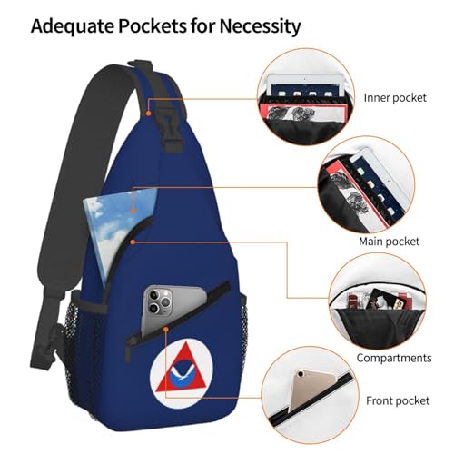 NOAA Flag Crossbody Bags For Women Men Chest Backpack Gym Shoulder Bag Travel Outdoor Sports Casual Crossbody Bags4