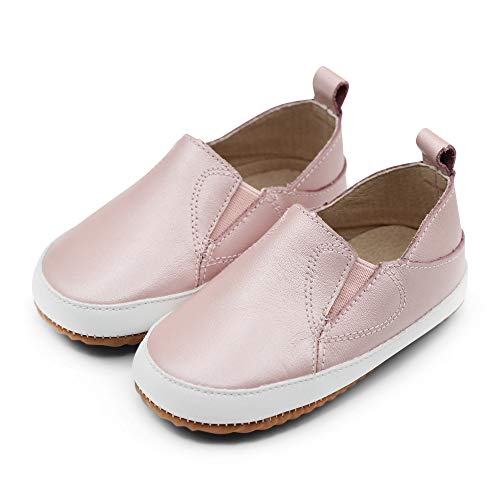 Dotty Fish Pink Slip-on Trainers 'Stomp' uniseks-baby Eerste loopschoen - Image 3