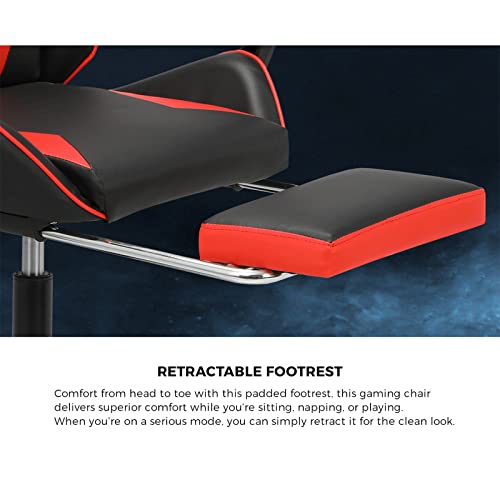 image for Oikiture Gaming Chair with Massage and 135° Recline, Executive Office