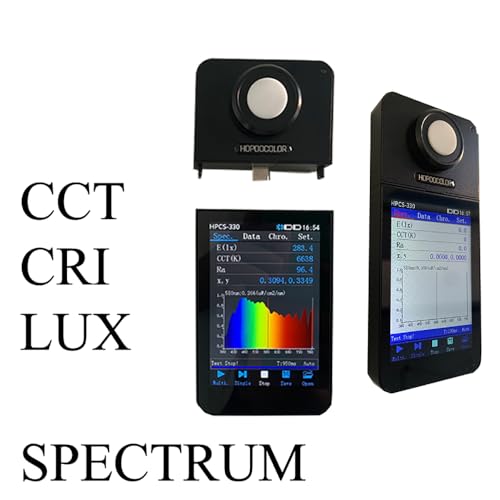Hopoocolor HPCS-330 Spectrometer Light Spectrum Meter CCT CRI Tester Wireless Bluetooth Connection