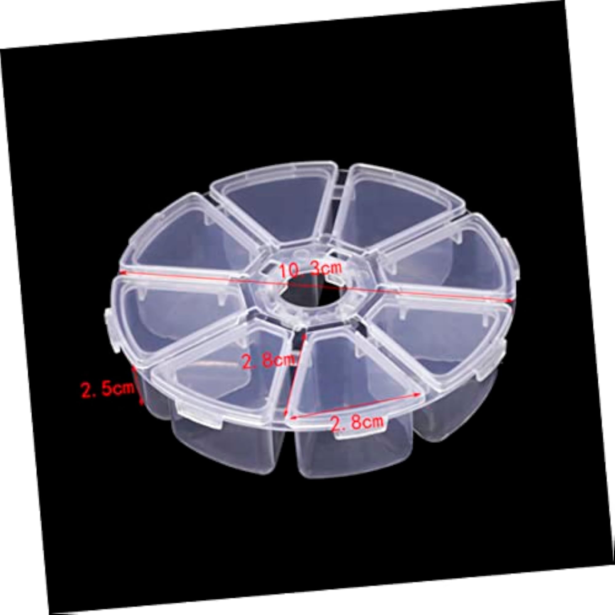 Bead Storage Box 8 Grid Plastic Organizer