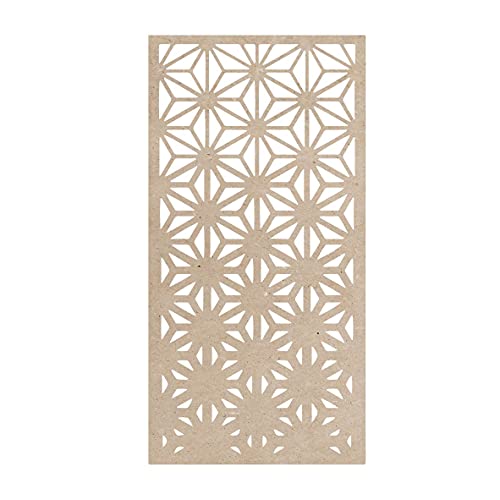 pannello esagoni griglia mdf traforato 100x200cm taglio laser decorazione casa, quadro, fai da te, separè