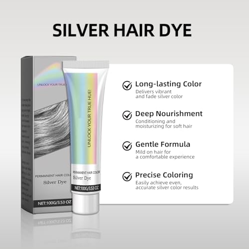 Tinte Silver para Cabello Plateado 2 pcs 3.53 Fl Oz miniatura 5