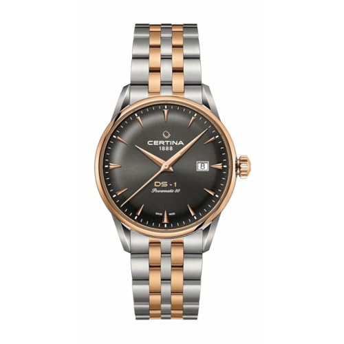 Certina DS-1 Powermatic-80 Herren-Armbanduhr 40mm Zwei Ton Gehäuse Edelstahl Automatik C029.807.22.081.00