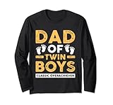 Photo Gallery dad of twin boys classic overachiever funny twin dad father maglia a manica Photo Gallery dad of twin boys classic overachiever funny twin dad father maglia a manica