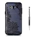 Produktbild Grandoin Galaxy J3 2016 Hülle,J310 Hülle, 2 in 1 Ultra Dünne Schale Ultra Dünn Weich TPU Bumper Case Silikon Schutzhülle für Samsung Galaxy J3 2016 / J310 (Schwarzer Lotus)