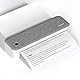 Bisofice PeriPage Mobiler Drucker A4 für Unterwegs, Mini Drucker A4 Thermodrucker Bluetooth USB Portable Mini Printer, Unterstützung 2’’/3’’/4’’ Papierbreite Kompatibel mit Android/iOS/Win/Mac