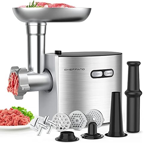 CHEFFANO 2600W Max Stainless Steel Meat Grinder Electric Cover