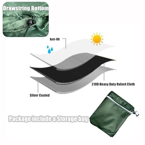 Funda de silla de ruedas impermeable 210D que protege tu scooter de movilidad contra la nieve 6
