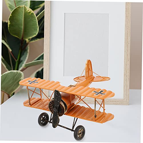 Maquetas de aviones antiguos figuras de metal coleccionables y decoración de escritorio 3