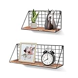 metall bilderrahmen ikea ღ【Dekorative Hängeregal 】- Features rustikalen Stil mit Holzbrettern und industriellen Metallklammern, große dekorative Wandregale.