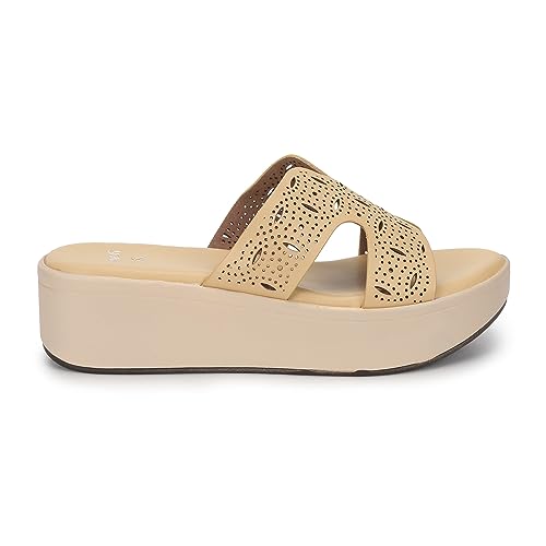 Image of YOHO Comfortable Wedges For Women | Latex Cushioning | Stylish & All Purpose | Vibrant Color | Travel Friendly | Modern Design