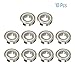 FOCMKEAS R4ZZ 10 PCS Deep Groove Ball Bearing ID 1/4