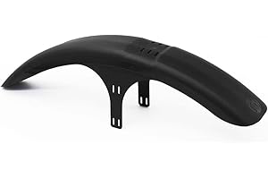 Mucky Nutz Long Hanging Mountain Bike Front Clear Mudguard with Polycarbonate Stays
