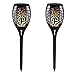 Produktbild CALALEIE Solar 96 LED Flackernde Flamme Torche Light Waterproof Outdoor-Landschaft Dekor für Garten Rasen Außenleuchte Zubehör