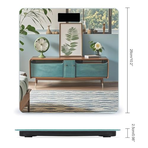 Báscula digital moderna para baño con plataforma amplia miniatura 2
