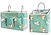 Produktbild EACHPT Bett Hängetasche Organizer, 2PCS Stoffaufbewahrungstasche, Wand-Schlafsaal Nachttische Hängekorb, Leinwand Aufbewahrungstasche, verwendet für Bücher, Handys