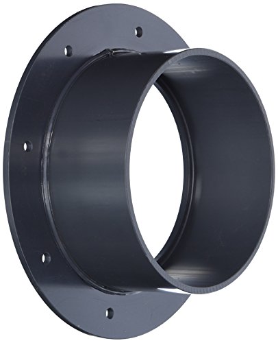 Plastic Supply PVCF06 PVC Flange with Bolt Holes, 6" Dia, 6-5/8" Socket ID