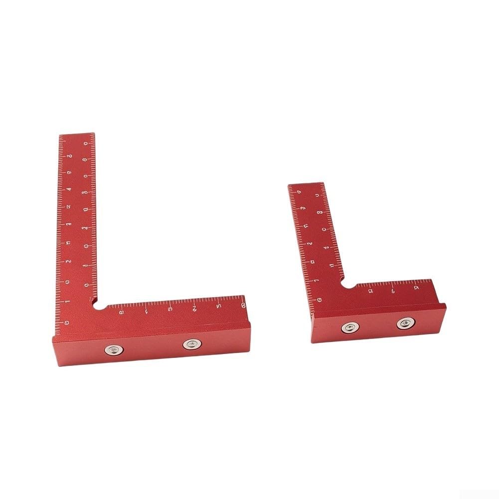 Escuadra Magnética de Aluminio, Base Antideslizante, 100mm