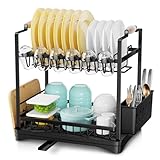 egouttoir plastique evier 【Conception de Drainage Automatique】Notre egouttoir vaisselle permet un drainage automatique. La fente d’évacuation est rétractable et rotative, vous permettant d’ajuster la position de l’egoutoire vaisselle cuisine pour l’adapter à l’évier et diriger l’eau directement dans l’évier.