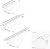 Curved Window Awning Front Door Awning Door Patio Awning, Polycarbonate Solid Board Waterproof Windproof Anti-UV 3.5mm Thickness Anti-UV Rainproof Snowproof (Size : 50x160cm/20 x63)