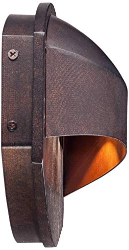 Possini Euro Design Xane Modern Outdoor Wall Light Fixture Led Bronze Metal 11" Eyebrow Curving Frame Dark Sky Design For Exterior House Porch Patio Outside Deck Garage Front Door Garden Home #TOP5