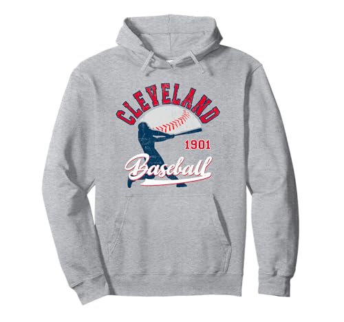 Vintage Batter Game Day Cleveland Baseball Pullover Hoodie