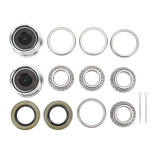 Roulement de Moyeu de Remorque 1 Pouce 2000-2200 lbs Kit Complet pour Essieu de Bateau