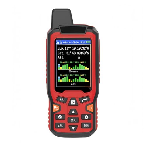 ZL180 Handheld GPS Surveying Equipment, High Precision GPS Land Meter, Professional Land Surveying Equipment with LCD Backlight Screen for Garden Farmland Forest Parking Area Distance Measurement