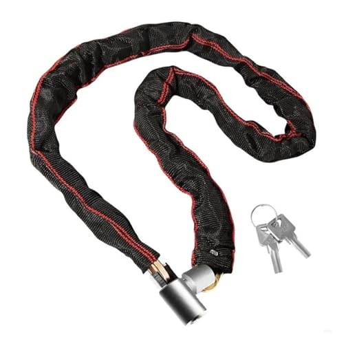 Cerradura de cadena las bicicletas Y98F for la bici eléctrica motocicleta, hurto anti resistente con 2 llaves(125cm)
