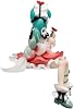 Miku Figur Anime Girl Statue - 14CM PVC Niedliche Sitting Pose Miku Action Figur Sammlerstücke Modell Display Ornament Desktop Dekoration Geschenk