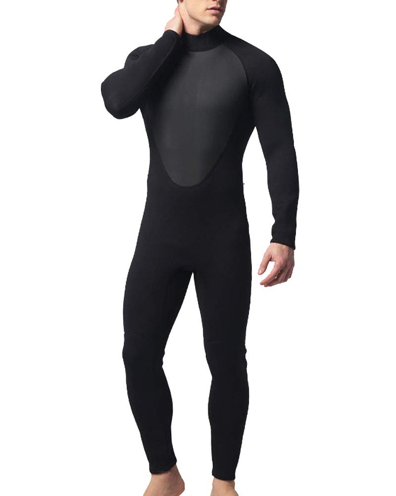 Uomo Muta in Neoprene da 3MM per Apnea e Pesca Subacquea,Muta Monopezzo per Pesca Sub in Apnea