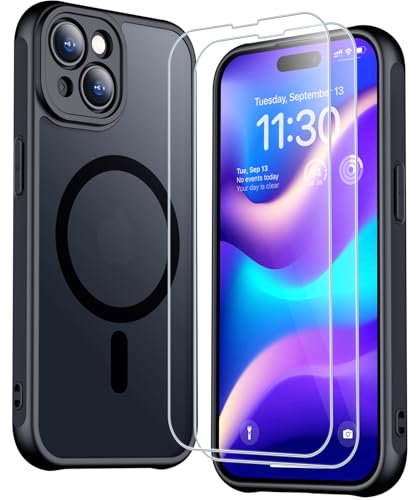 SPIDERCASE iPhone 15 Plus Case with Tempered Glass Protector